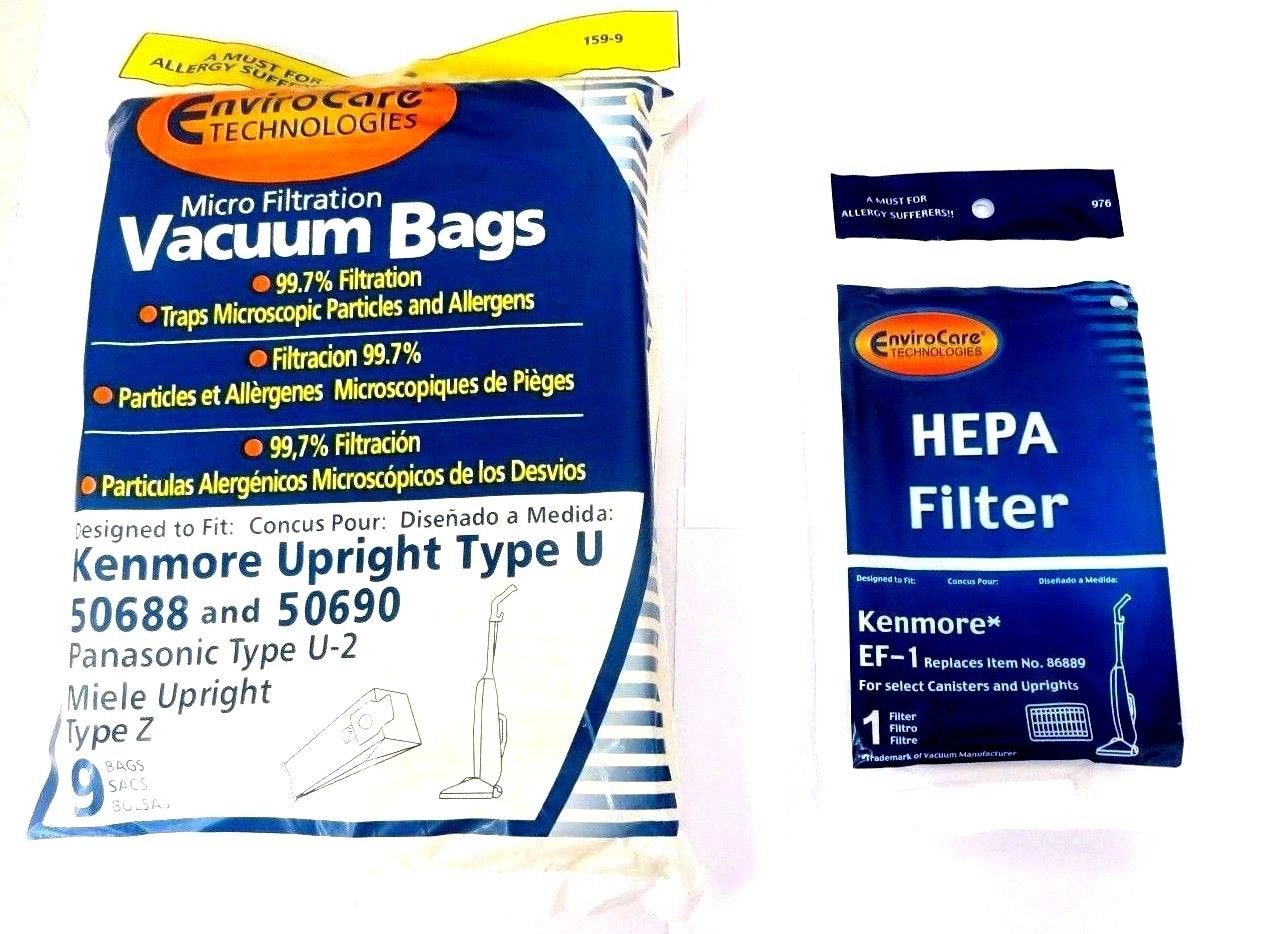 9 Kenmore Upright 50688 and 50690, Panasonic Type U2 Vacuum Bags eBay